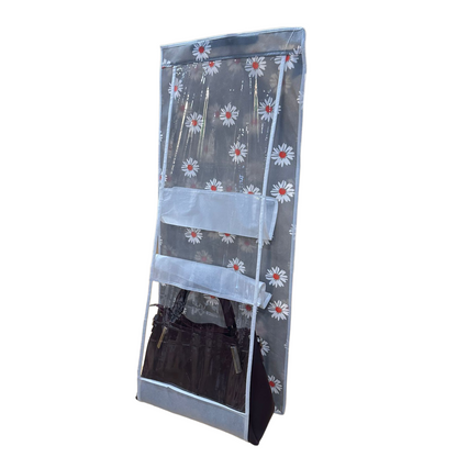 6 slots Bag Holder organizer (Grey Printed)