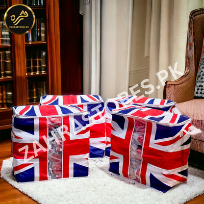 110GSM Cloth Storage Bag 1 Pc (UK Flag)