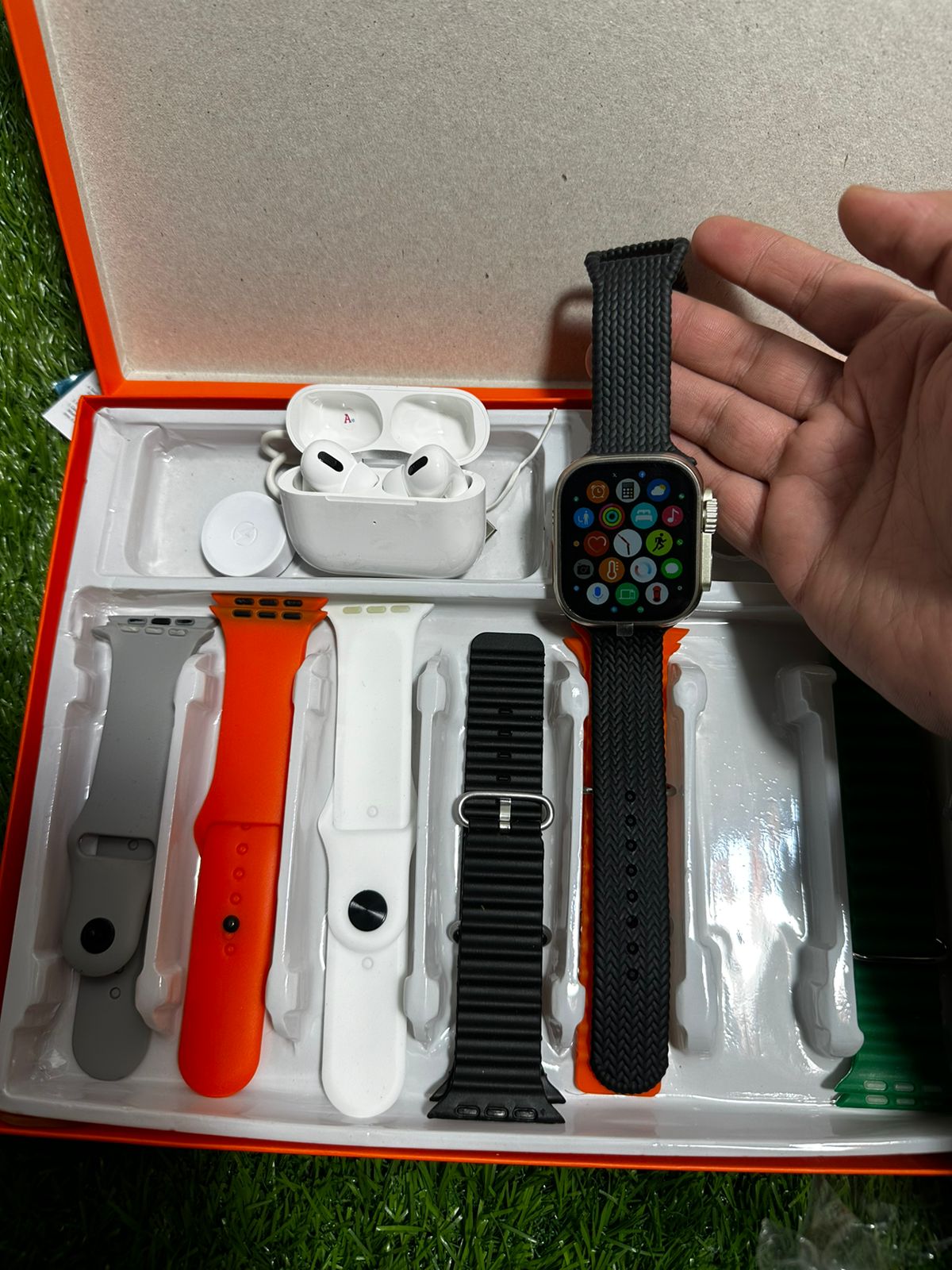 7-in-1 Smart Watch with AirPods ( Good Quality )